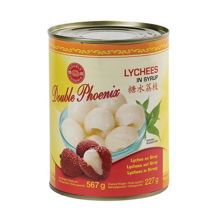 DOUBLE PHOENIX Lychees in Syrup 567g