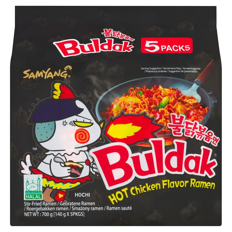 Samyang BULDAK hot chicken Flavor Ramen 5x140g