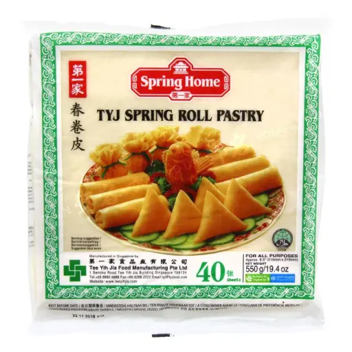 [ART0332] TYJ Spring Roll Pastry 215mmx215mm 40sh 550g
