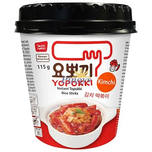 [ART0755] YOPOKKI Cup Instant Topokkki Rice Sticks Kimchi  120g