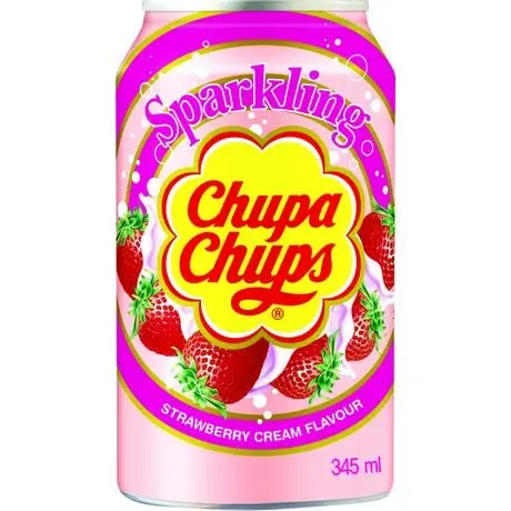 [ART0811] Chupa Chups Strawberry Cream Flavour 345ml