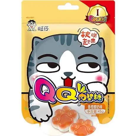 [ART0837] QQ Bonbon mou Orange et Yaourt 45g 