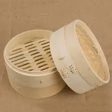 [ART0887] Set panier bambou 6" inch 15cm (2paniers+1couvercle)