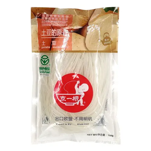 [ART0968] JING YI GEN Potato Vermicelli Homemade Taste - Vermicelles de Patate (Fin) 500g 