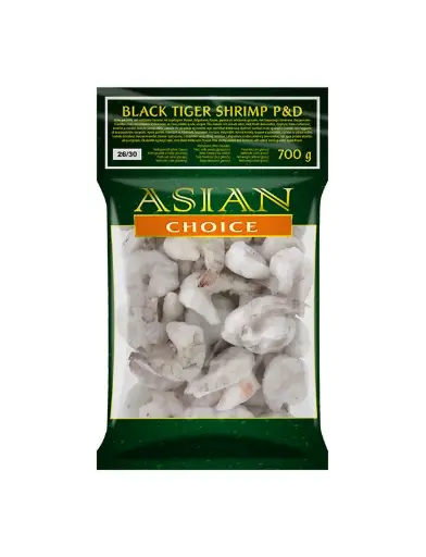 ASIAN CHOICE Black Tiger Shrimp 8/12 700g